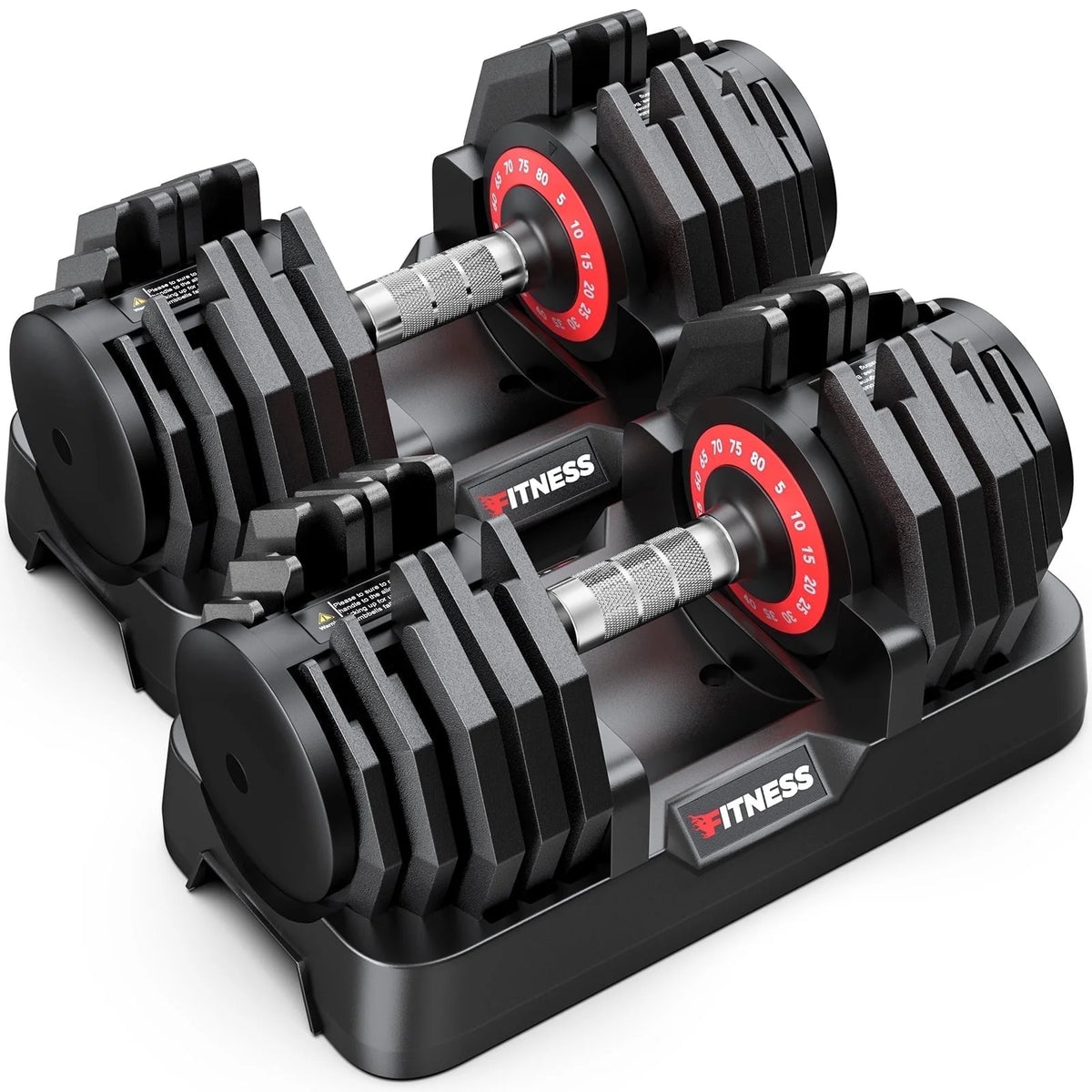 160Lb(80Lbs*2) Adjustable Dumbbells Set,16 in 1 Quick-Select 5-80Lbs Weight Adjustable Dumbbells for Full Body Home Workout